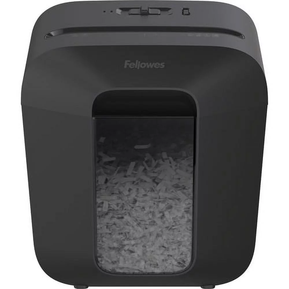 Fellowes LX25 Paper Shredder Cross Cut - 6 Per Pass - for shredding Paper, Paper Clip, Staples, Credit Card - 0.156