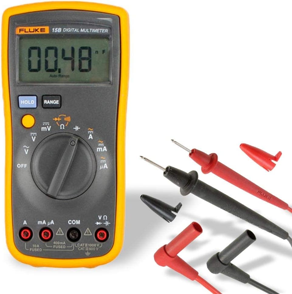 FLUKE 15B+ F15B+ Auto Range Digital Probe Multimeter Meter