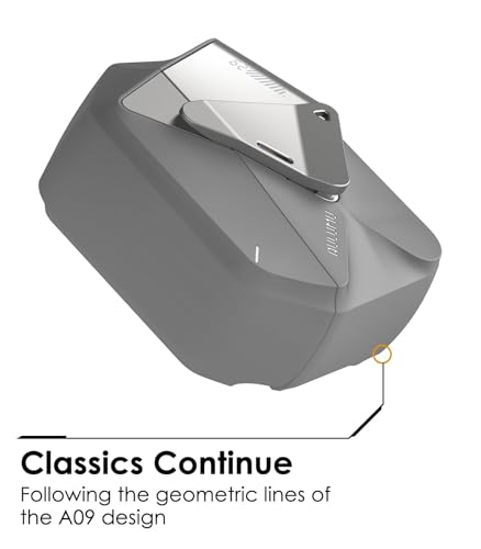 Aulumu A09 Geometric AirPods Pro 2 Case [2nd/1st Generation] with Lock | Protective Cover with Nylon Buckle | Alloy Armour | Compatible with Apple AirPods Pro(2023/2022/2019) - Gray