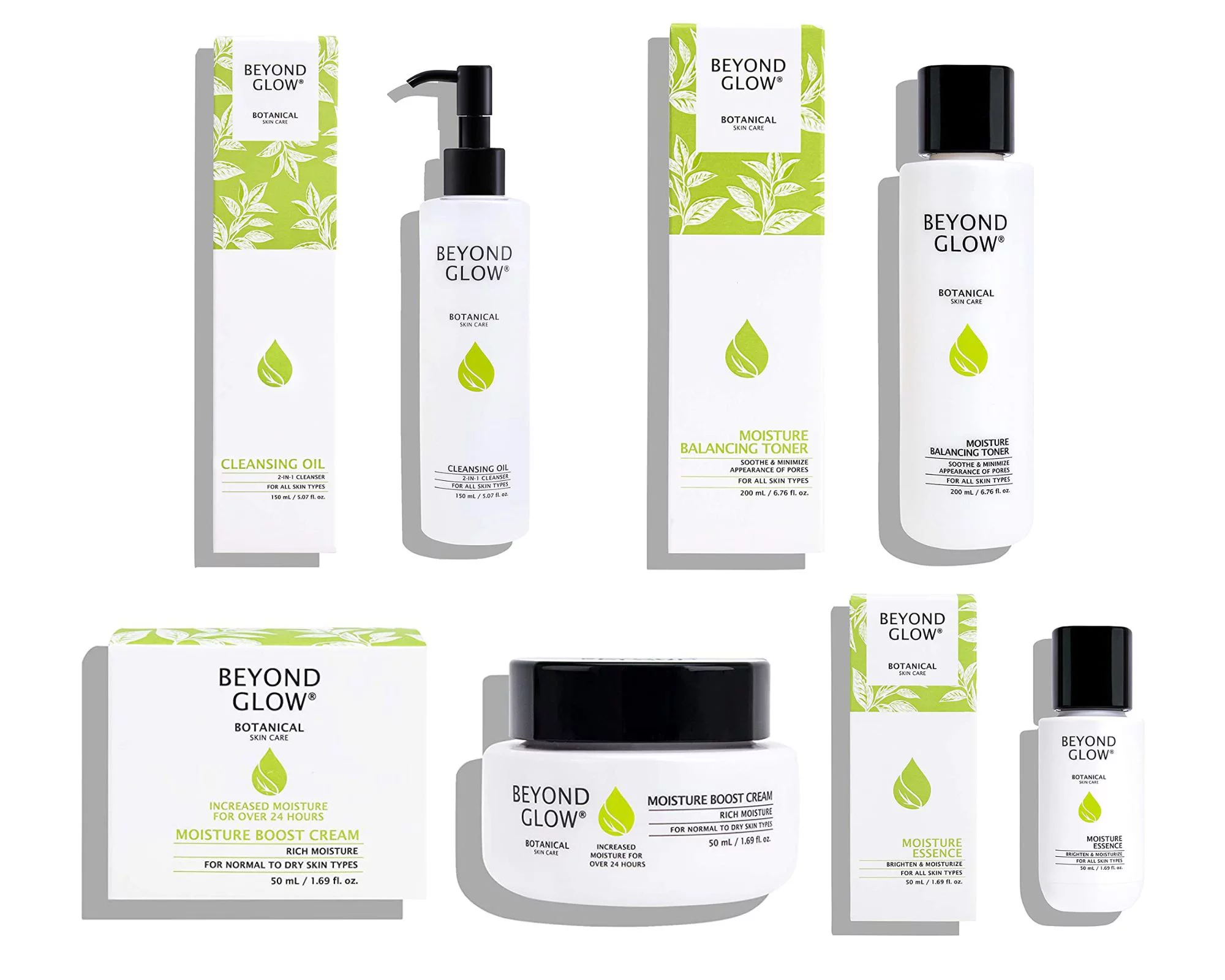 Beyond Glow Cleansing Oil + Toner + Essense + Moisture Cream