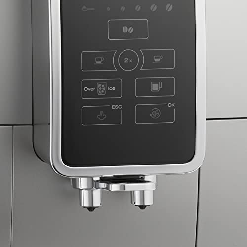 De'Longhi America Dinamica Fully Automatic Coffee and Espresso Machine with Premium Adjustable Frother, Stainless Steel, ECAM35025SB