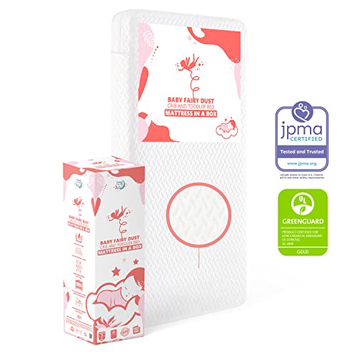 Dream On Me Baby Zzz 5” Crib Mattress, GREENGUARD Gold & JPMA Certified, Water-Resistant Sleep Surface, Machine Washable Cover, Fits Standard Cribs & Toddler Beds