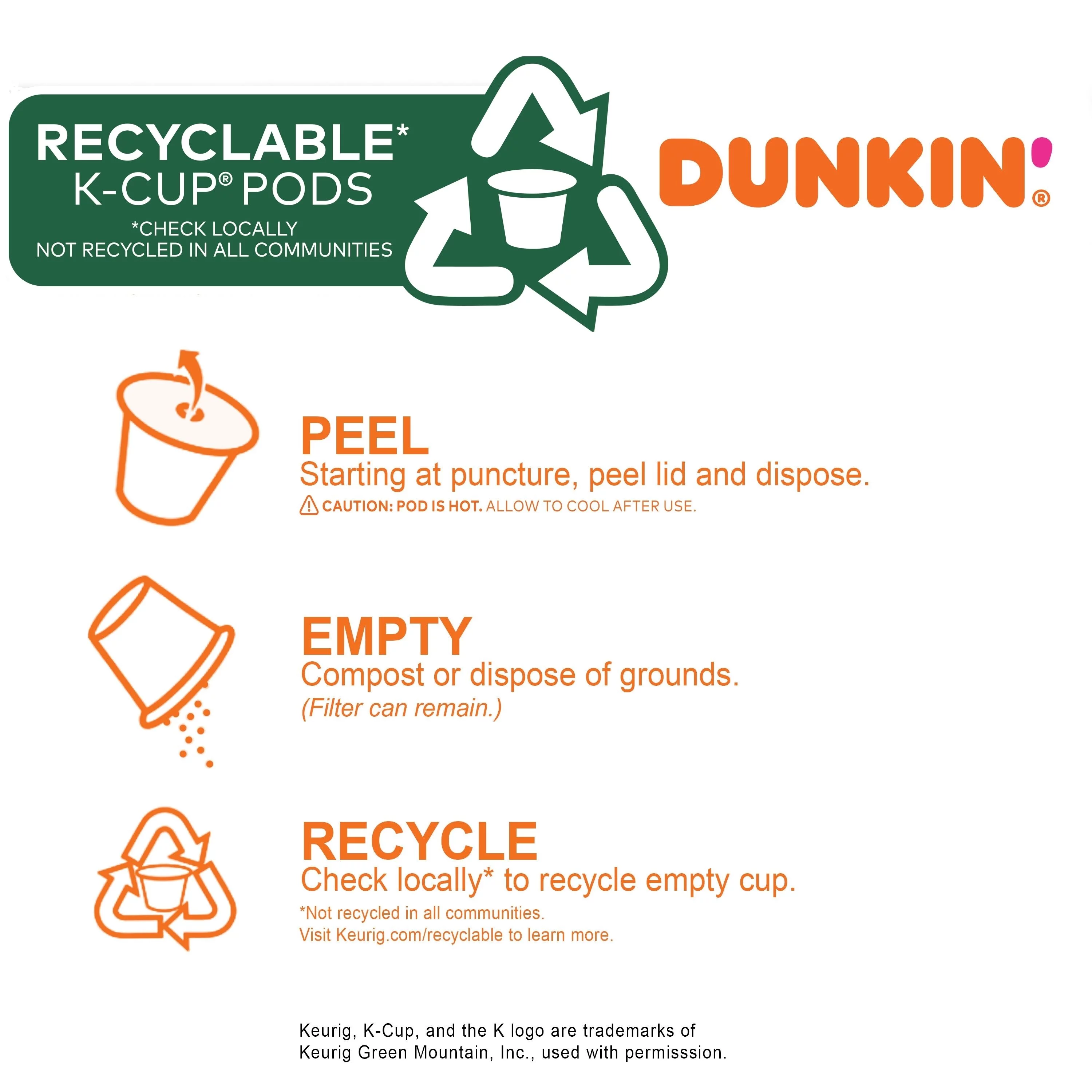 Dunkin' Milk Chocolate Hot Cocoa, 60 Keurig K-Cup Pods