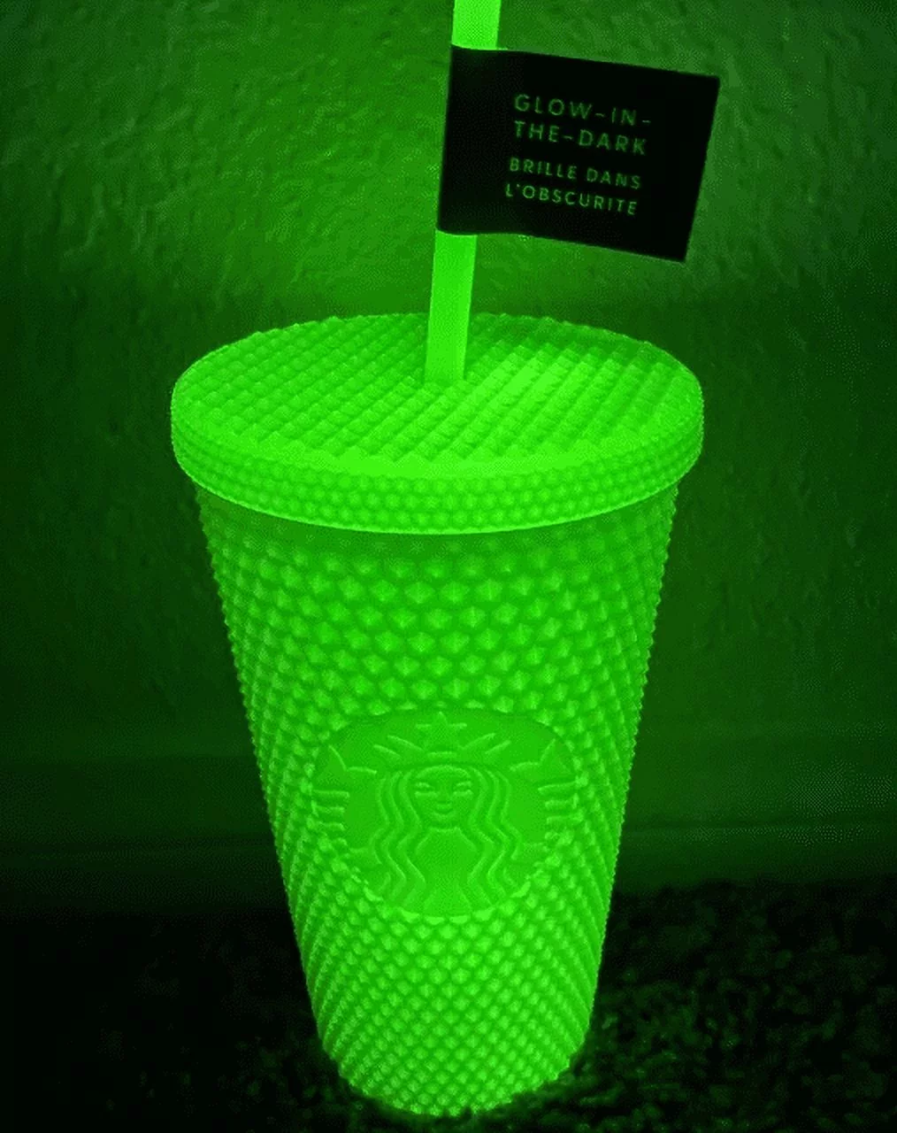 Starbucks Halloween Glow in the Dark Studded Tumbler Lemongrass 2022 16oz Grande