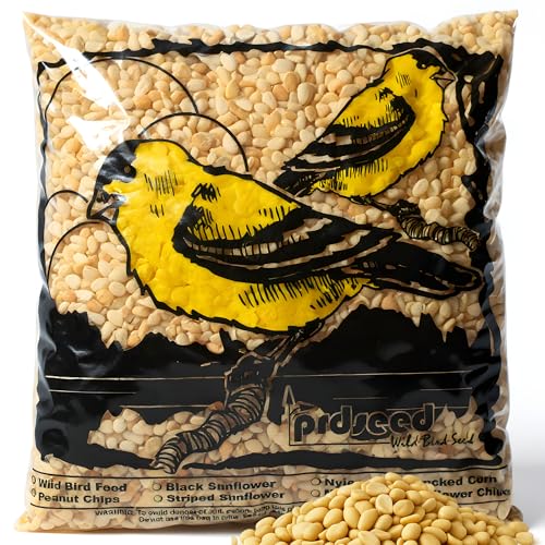 Fresh Shelled Peanuts for Birds & Squirrels - Raw Wildlife Peanuts, No Mess Bird Seed, No Waste Bird Seed for Wild Birds & Backyard Squirrels (10lbs)