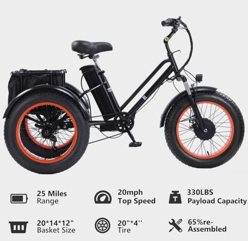 Adult Electric Tricycle Adult Tricycle 3 Wheel Bikes Adults Electric Three Wheel Bike