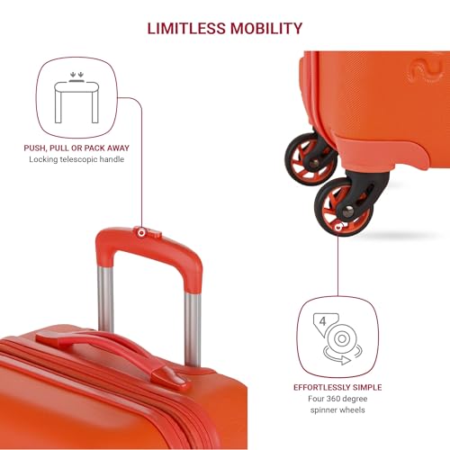 SwissGear 7366 Hardside Expandable Luggage with Spinner Wheels, White, Carry-On 19-Inch