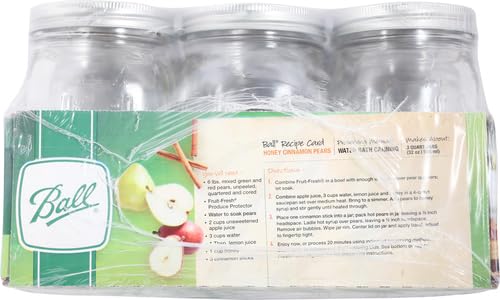 Jarden Ball Quart (32oz) Mason Jar Wide Mouth 12-pack, Clear