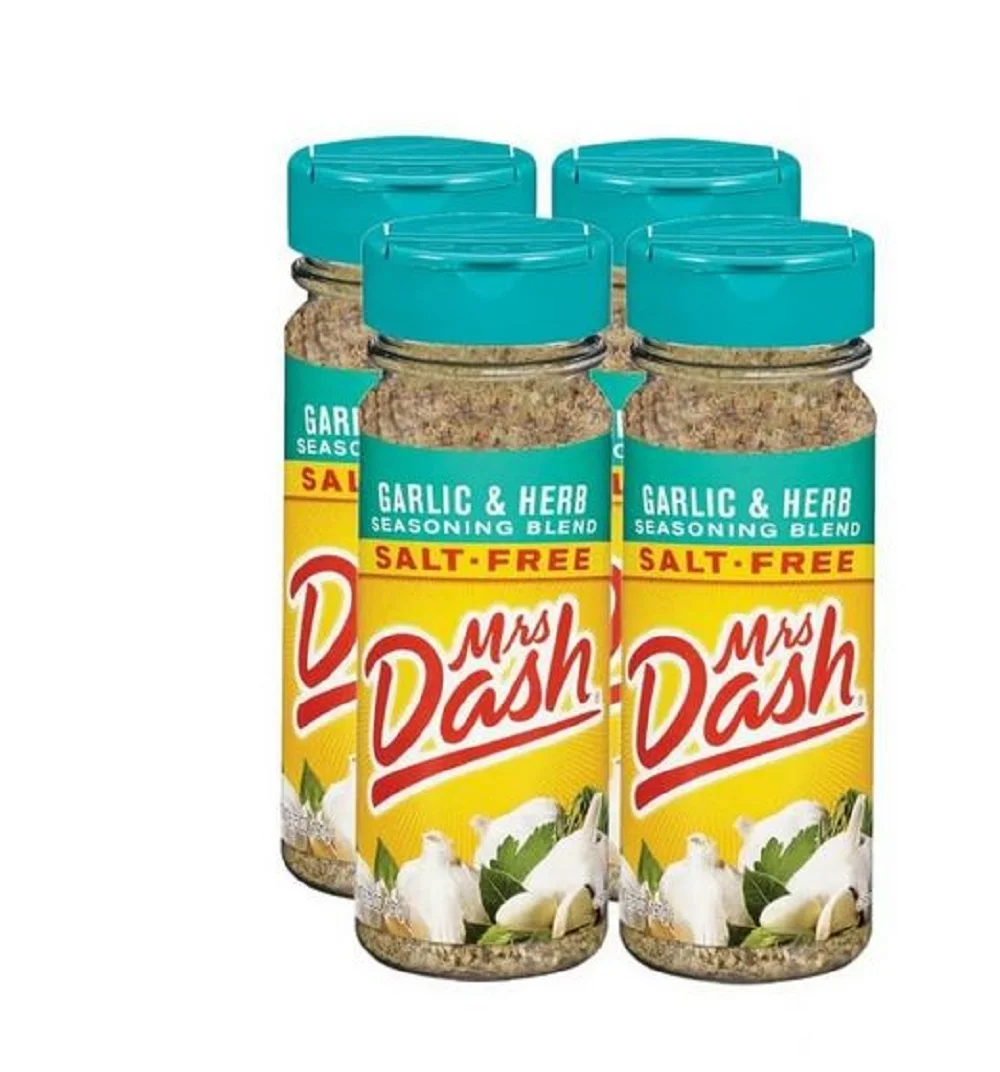 (4 pack) Dash Garlic & Herb Seasoning Blend, Salt-Free, 6.75 oz