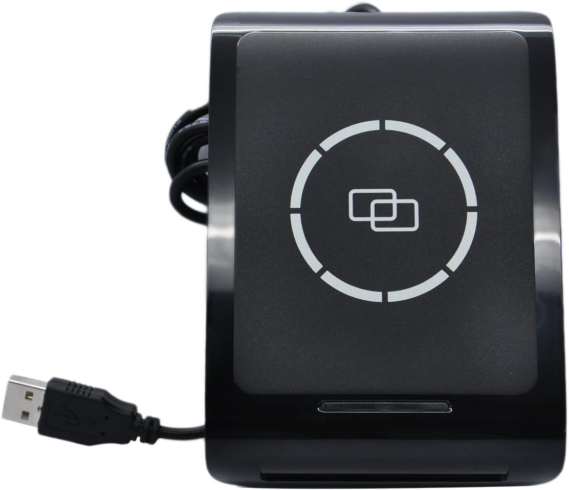 FONGWAH NFC RFID Reader Smart Card Reader Writer Comply with ISO 14443 A and ISO 7816 Support Mifare Card and Contact Smart Cards with Testing Cards and Free SDK provided for The Second Development