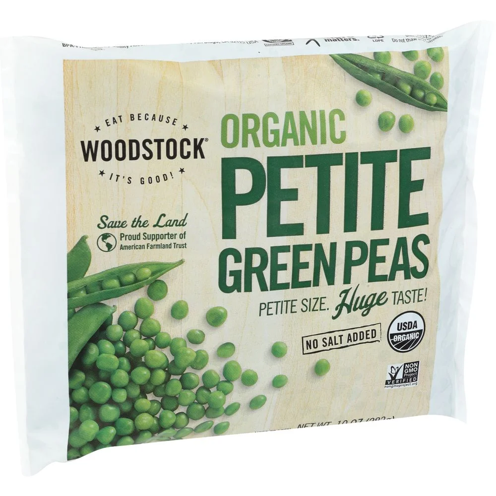 Woodstock Farms Organic Petite Pea, 10 Ounce -- 12 per Case.