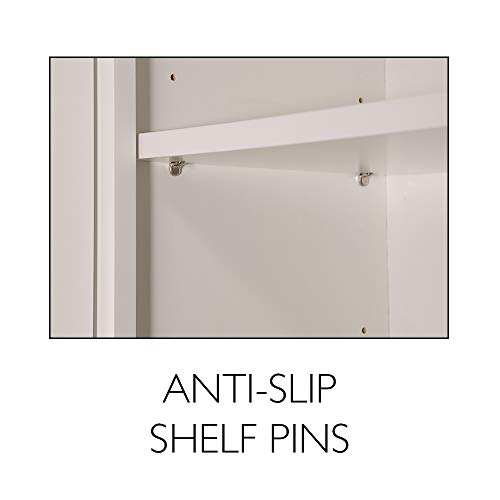 Brookings Shaker Unassembled Bridge Wall Kitchen Cabinet W3018, 30 W x 12 D x 18 H, Painted White with Sherwin Williams®, Solid Wood – Design House, 561662