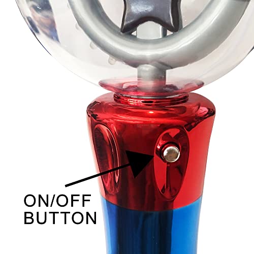 ArtCreativity Spinning Light Up Toy Wand – Magic Ball with LED Lights, Sensory Spinner for Kids, Party Favors & Classroom Prizes, Autism-Friendly Gift