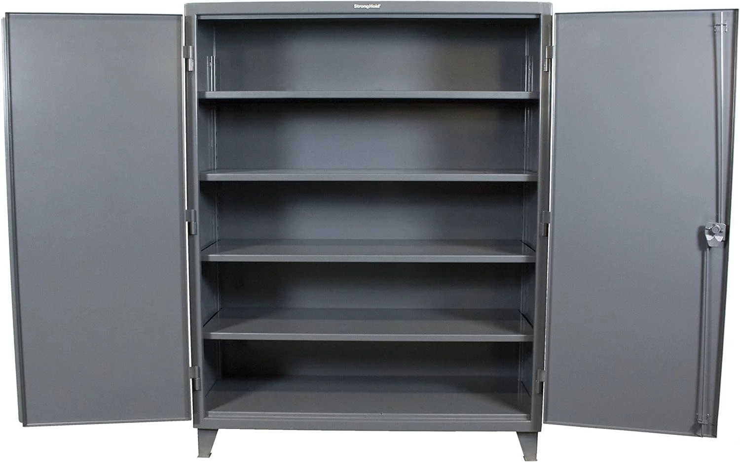 Strong Hold Garage Storage Cabinet with Locking Doors | Delivered Fully Assembled | Industrial Strength 12 Gauge Extra Heavy Duty Steel | 48 Inches Wide 24 Inches Deep 78 Inch Tall