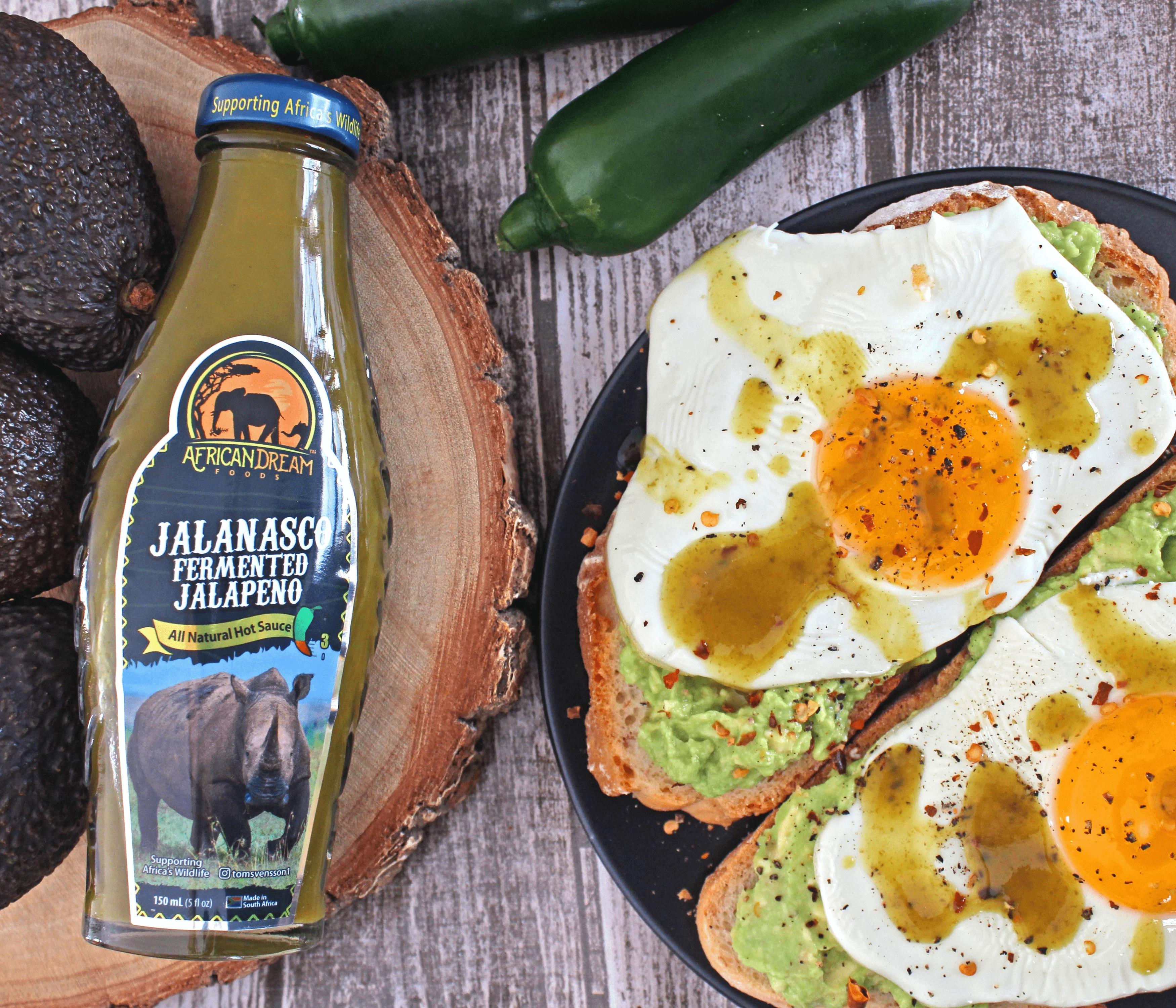 African Dream Foods Mild to Spicy Sauce Gift Pack - Jalanasco - Fermented Jalapeno, Lemon & Garlic Peri-Peri, Bird’s Eye Chili | 5 fl oz Bottles, 3PK