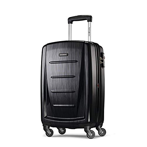 Samsonite Winfield 2 Hardside Expandable Luggage with Spinner Wheels, Brushed Anthracite, Checked-Large 28-Inch
