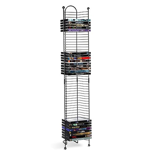 Atlantic Nestable 32 Blu-Ray Rack - Space Saving Modern Design, Durable Steel Construction PN63712046 in Black