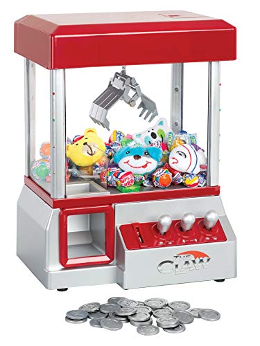 The Claw Toy Grabber Machine with Flashing lights & Sounds and Animal Plush - Features Electronic Claw Toy Grabber Machine, Animation, 4 Animal Plush & Authentic Arcade Sounds Exciting Play (Blue)