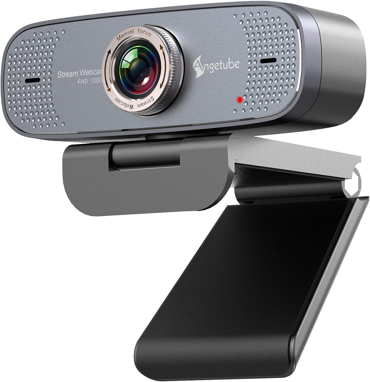 1080P Web Camera - Angetube HD Webcam with Microphone - USB Computer Camera with 90-Degree Wide Angle, Plug and Play for Zoom | Skype | Teams | Streaming | Video Calling