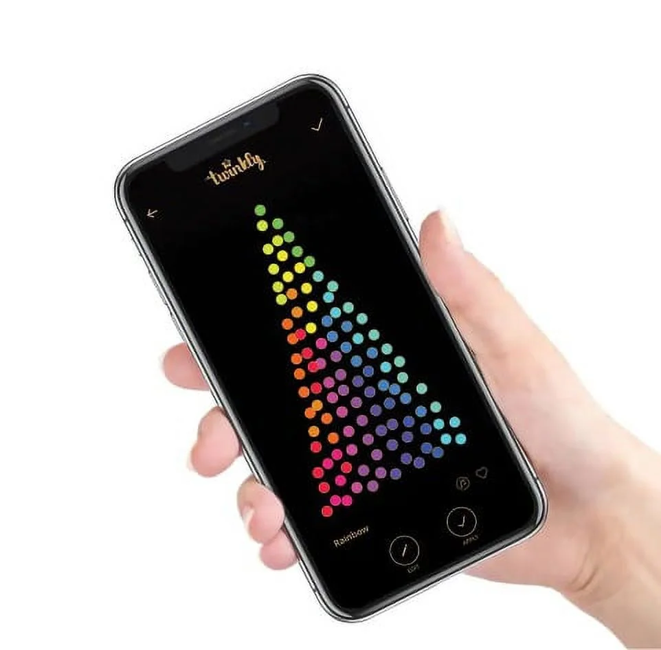 Twinkly Lumations 50 Multicolor RGB LED Wrapped Dome Christmas String Lights - App Controlled