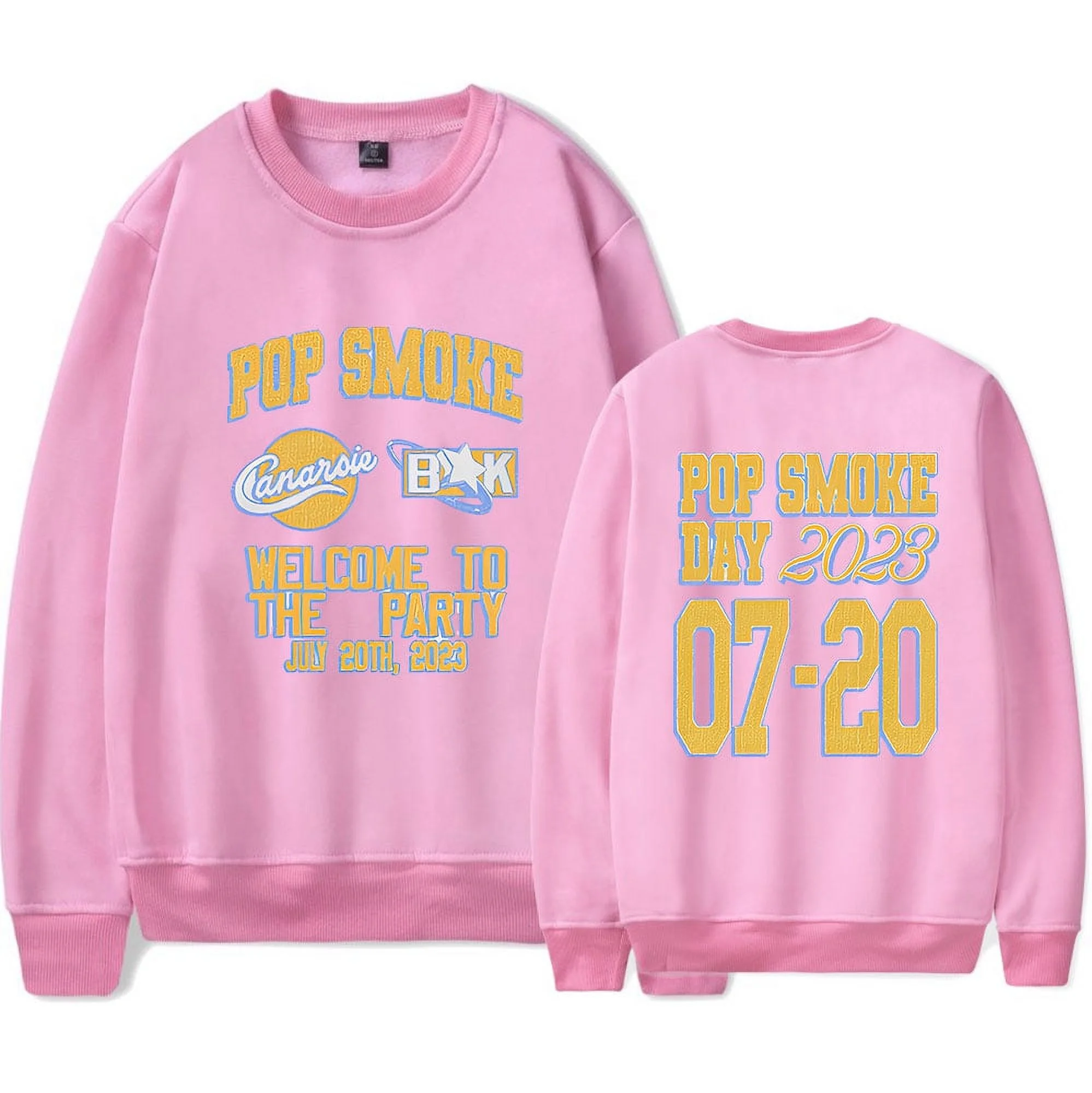 R I P Pop Smoke 7-20 ICON Merch Men/Women Long Sleeve Crew Neck Sweater Men/Women Longsleeve Sweater