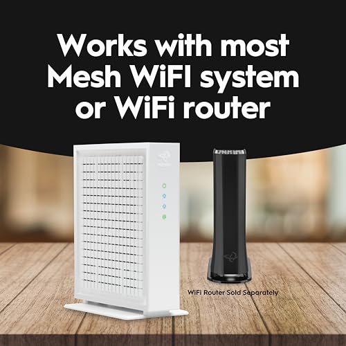 Hitron CODA56 Multi-Gigabit DOCSIS 3.1 Modem | 2.5 Gbps Max Internet Speeds | Certified with Xfinity, Charter Spectrum, Cox | 10x Faster Than DOCSIS 3.0 | 2.5 Gbps Ethernet Cable Modem ONLY