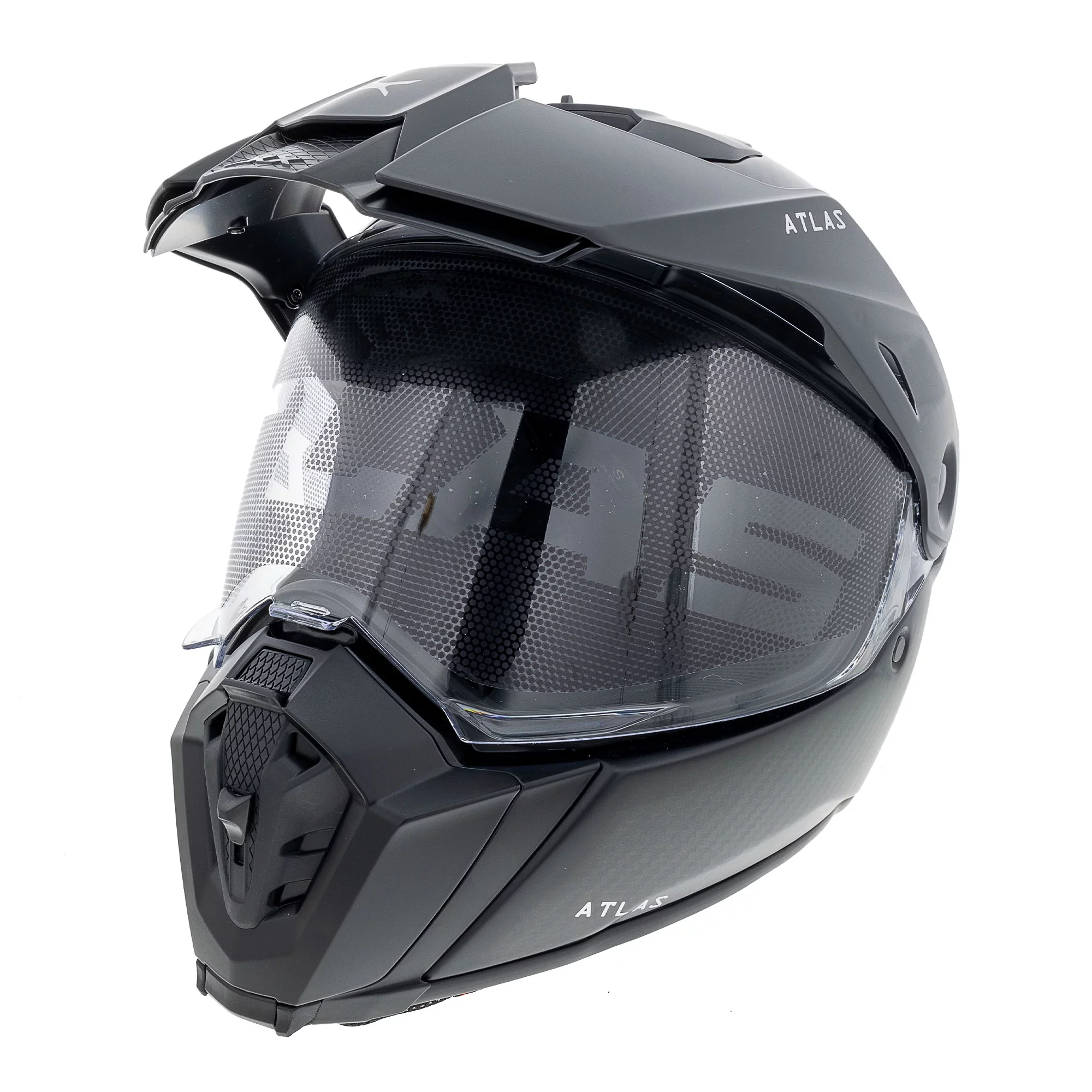 CKX  Atlas Motorcycle Helmet Single Shield Quick Release Solid Matte Carbon - X-Small - 514831