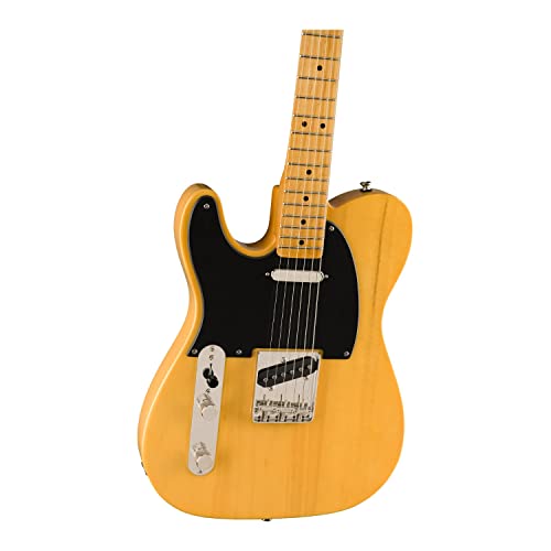 Squier Classic Vibe 70s Thinline Telecaster Electric Guitar, with 2-Year Warranty, Natural, Maple Fingerboard