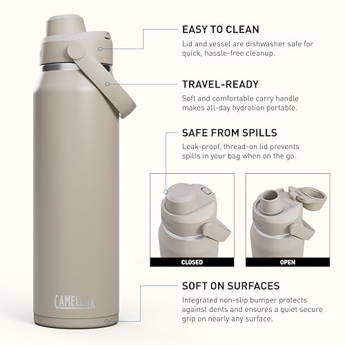 CamelBak Thrive Chug Insulated Stainless Steel Water Bottle Sky Blue, 32oz