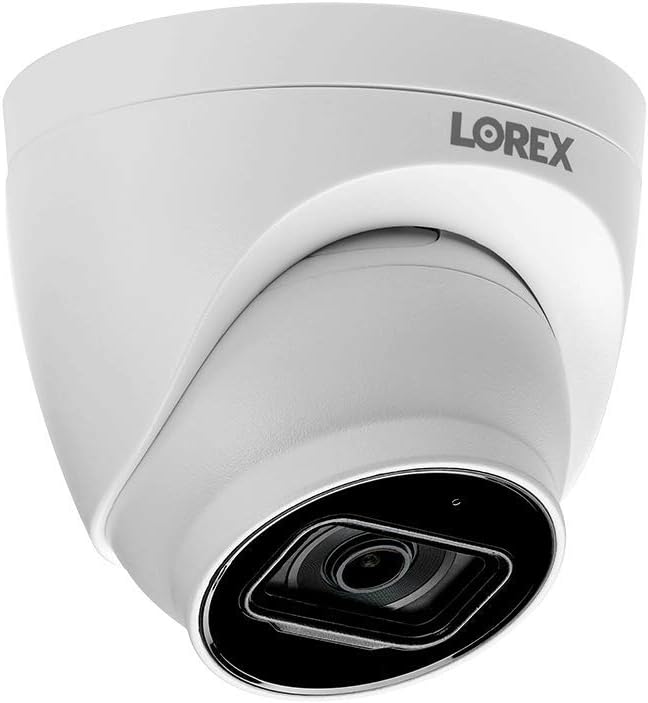 Lorex 4K Ultra HD IP Add-On PoE Indoor/Outdoor Dome Security Camera with Listen-in Audio
