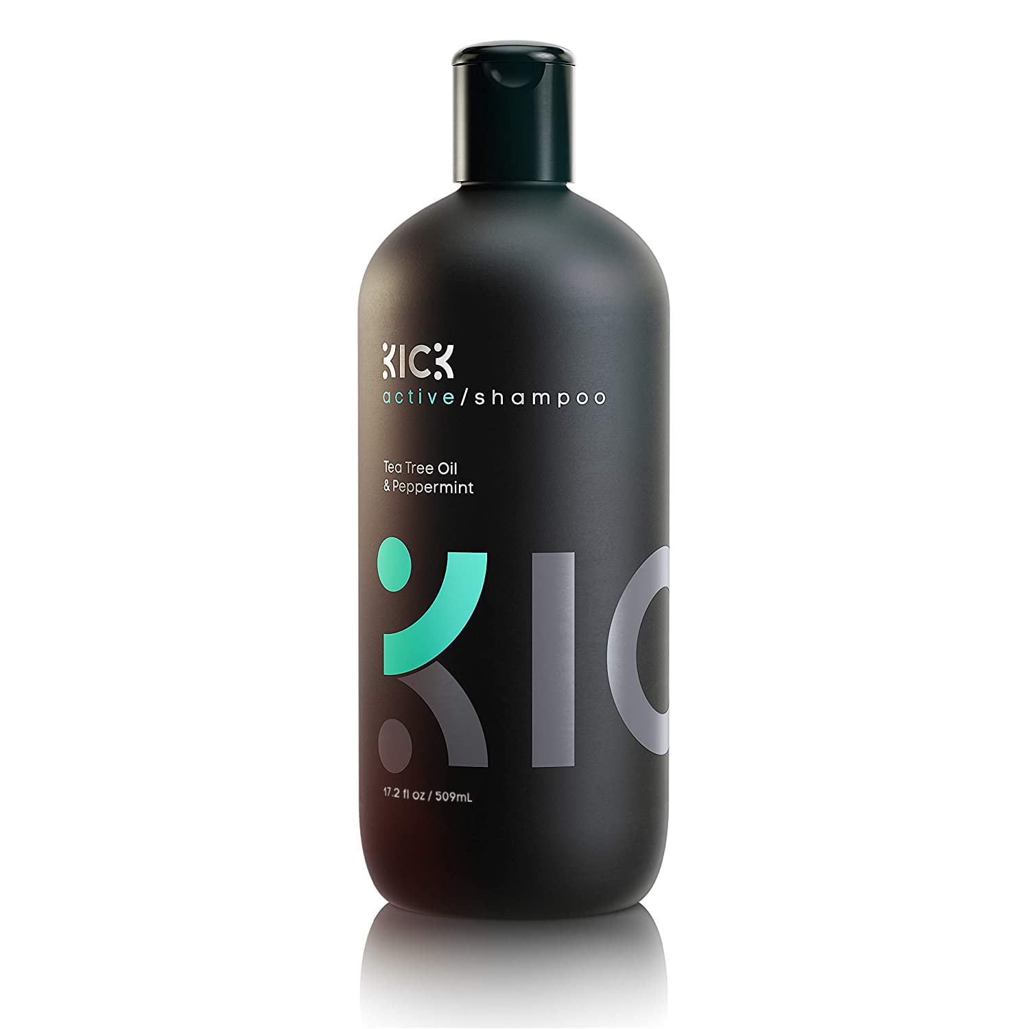 Kick Mens Shampoo - Sulfate Free Shampoo - Peppermint and Tea Tree Oil Shampoo - Anti Hair Loss Shampoo - Dry Scalp Shampoo for Thinning Hair - Natural Anti Dandruff Shampoo for Men - 509 ml - 17oz