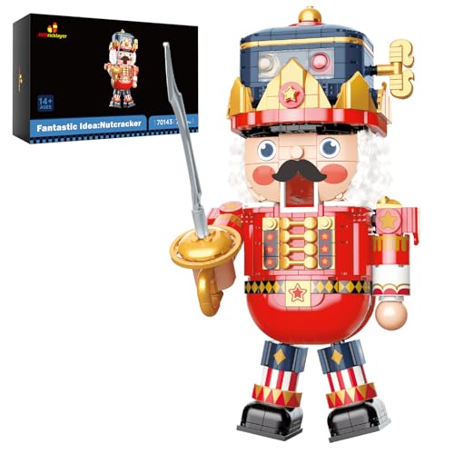 JMBricklayer Christmas Nutcracker Building Sets for Adults Boys Girls 70143, Nutcracker Christmas Decorations Gifts, Xmas Nutcracker Figures Prince Fairy Tale, Interactive Capsule Game Party Toys