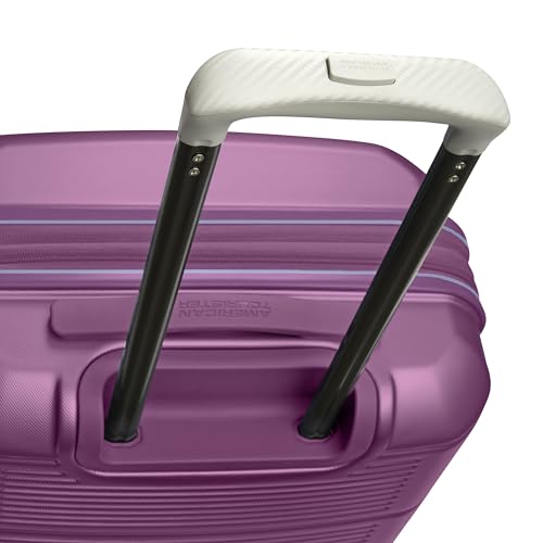 American Tourister Stratum 2.0 Expandable Hardside Luggage with Spinner Wheels, Purple Haze, Carry-on