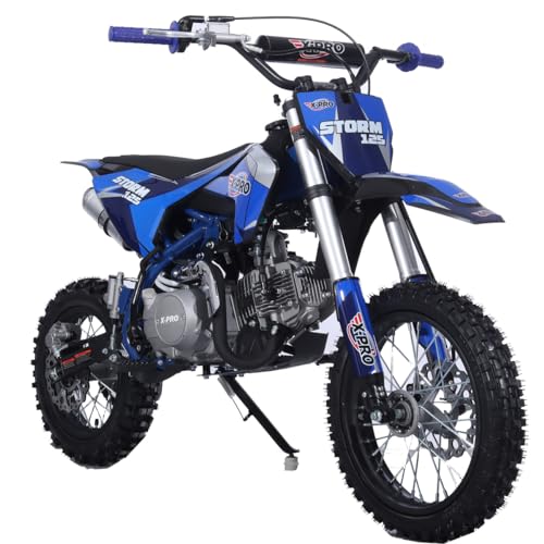 X-PRO 125cc Kids Dirt Bike Pit Bike Youth Dirt Pit Bike with 4-Speed Semi-Automatic Transmission, Big 14