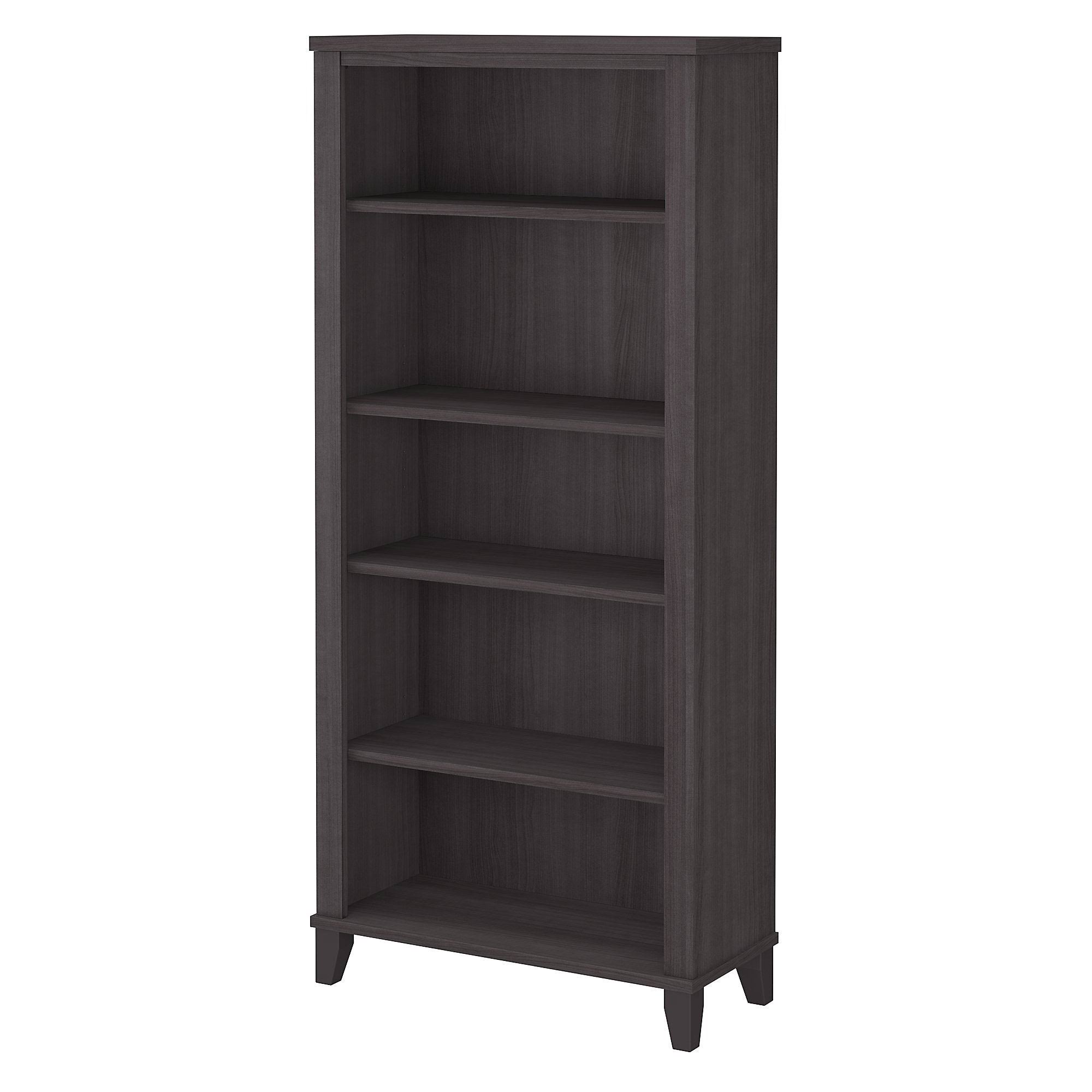 Bush Somerset 5-shelf Bookcase, Maple Cross