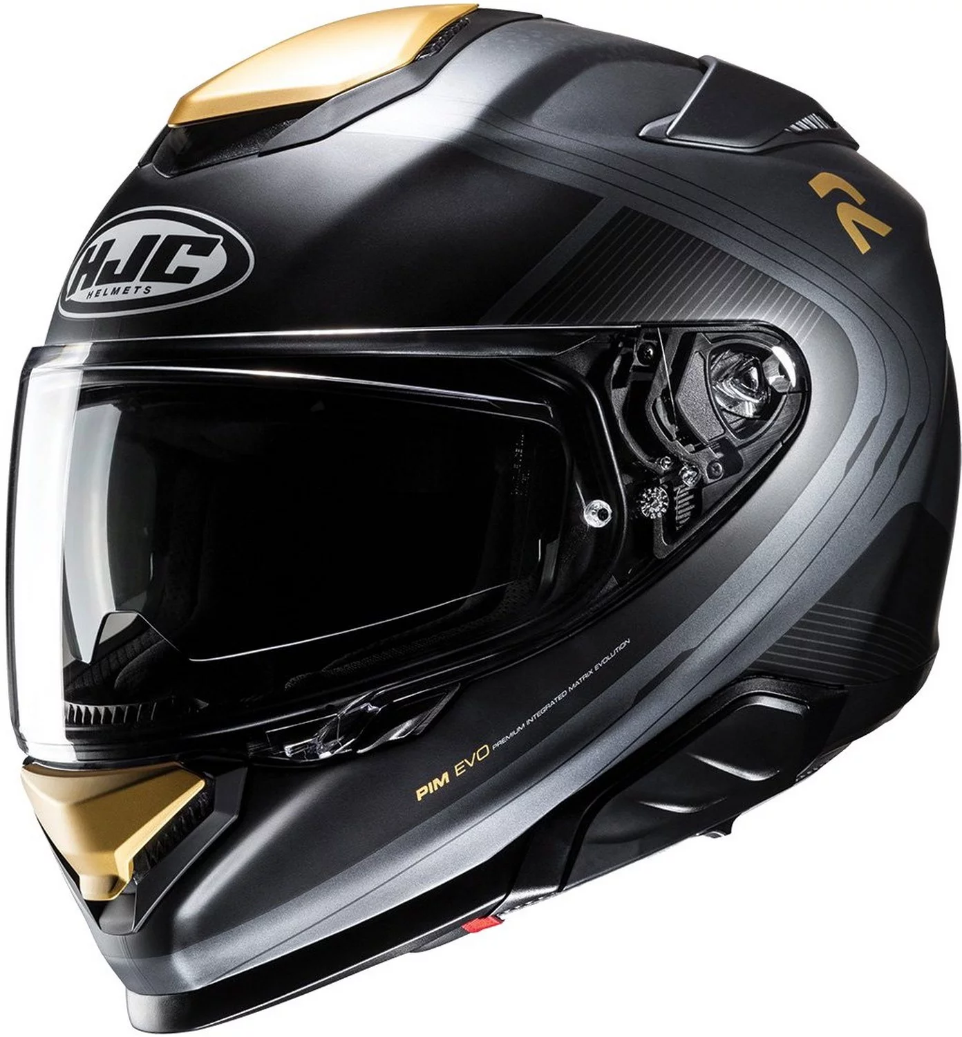 HJC RPHA 71 Frepe Motorcycle Helmet Gray/Gold MD