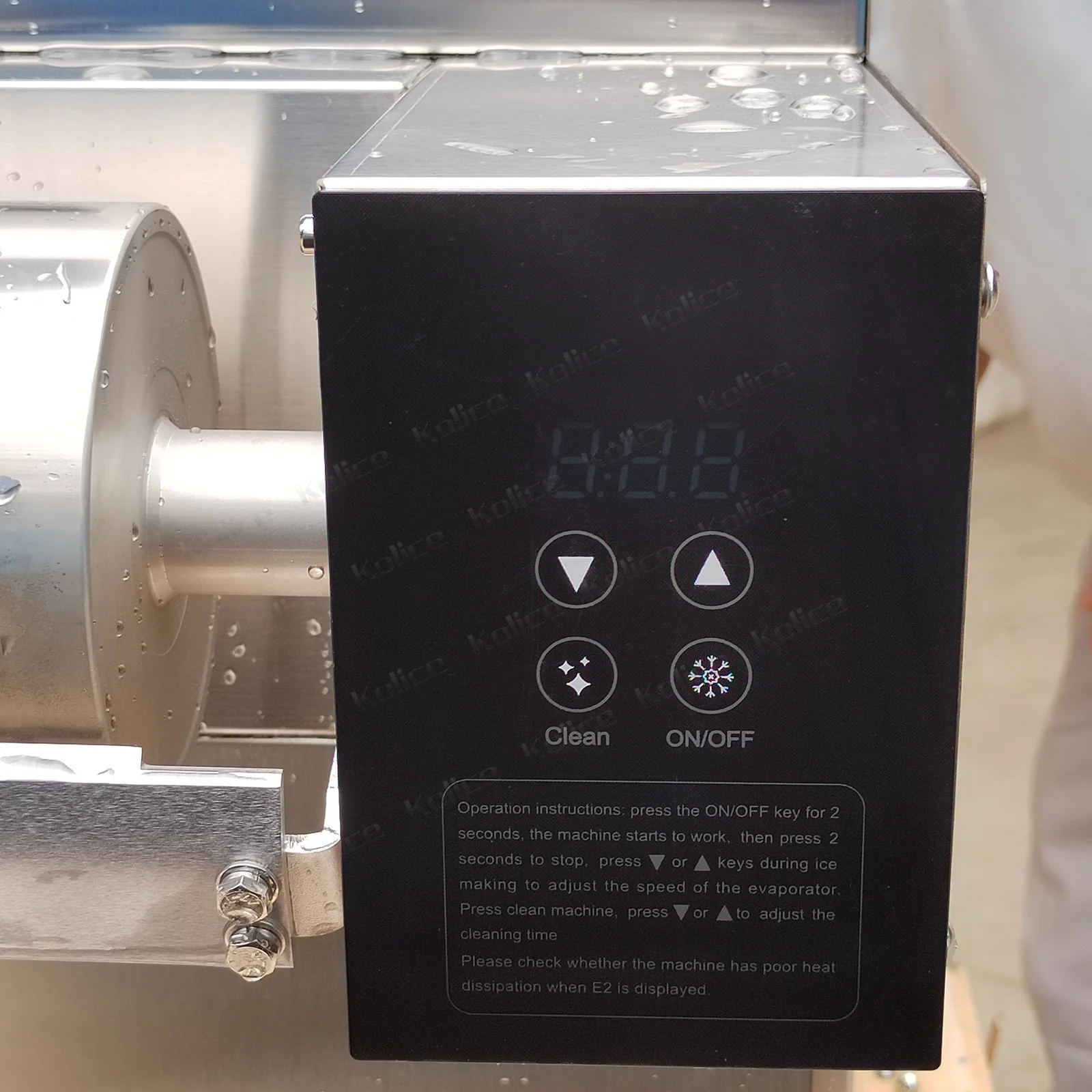 Kolice Commercial Automatic Shaved Ice Machine, Ice Crusher Shaver, Snow Ice Maker, Snowflake Ice Maker -200kgs/Day, Air Cooling