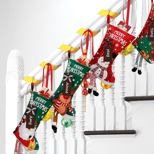 2023 New 4 Pack Christmas Stockings with Name Tags,18