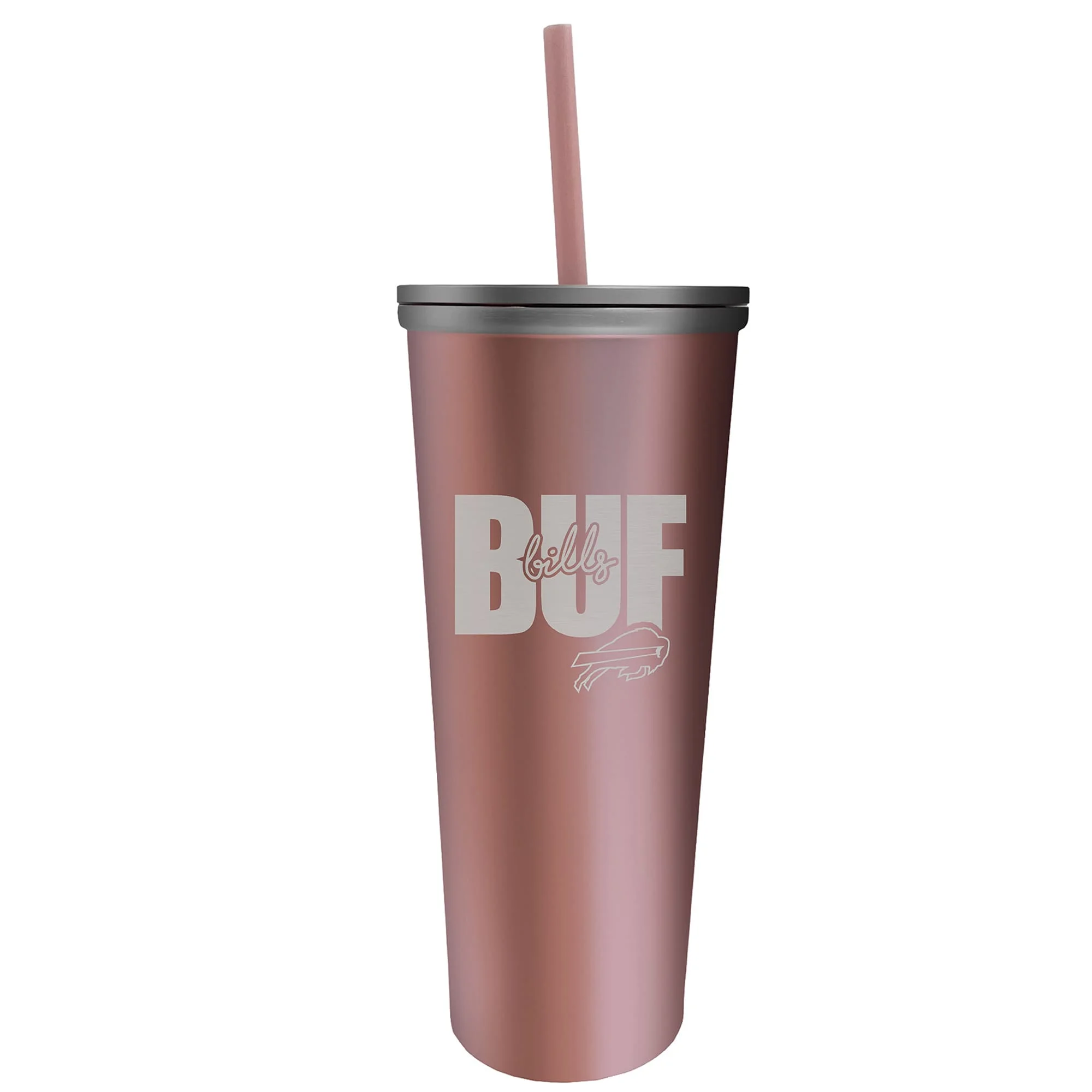 Buffalo Bills 18oz. Skinny Rose Gold Tumbler