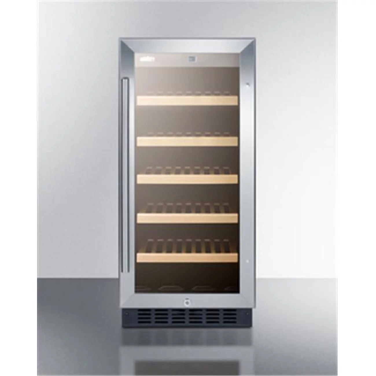 15 in. Built-in Wide ADA Height Wine Cellar, Black