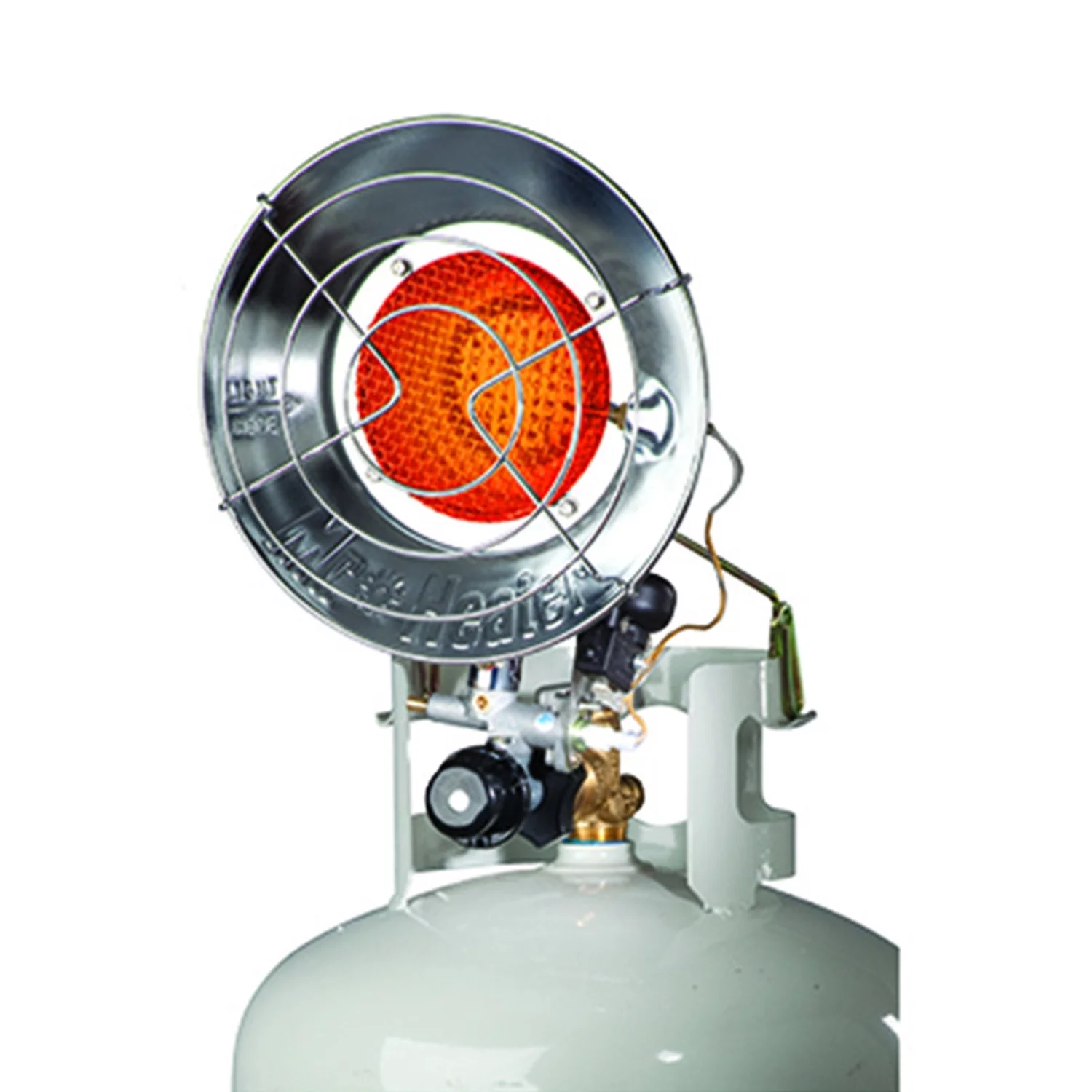 Mr. Heater Outdoor 15,000 BTU Stainless Steel Propane Gas Single Tank Top Heater