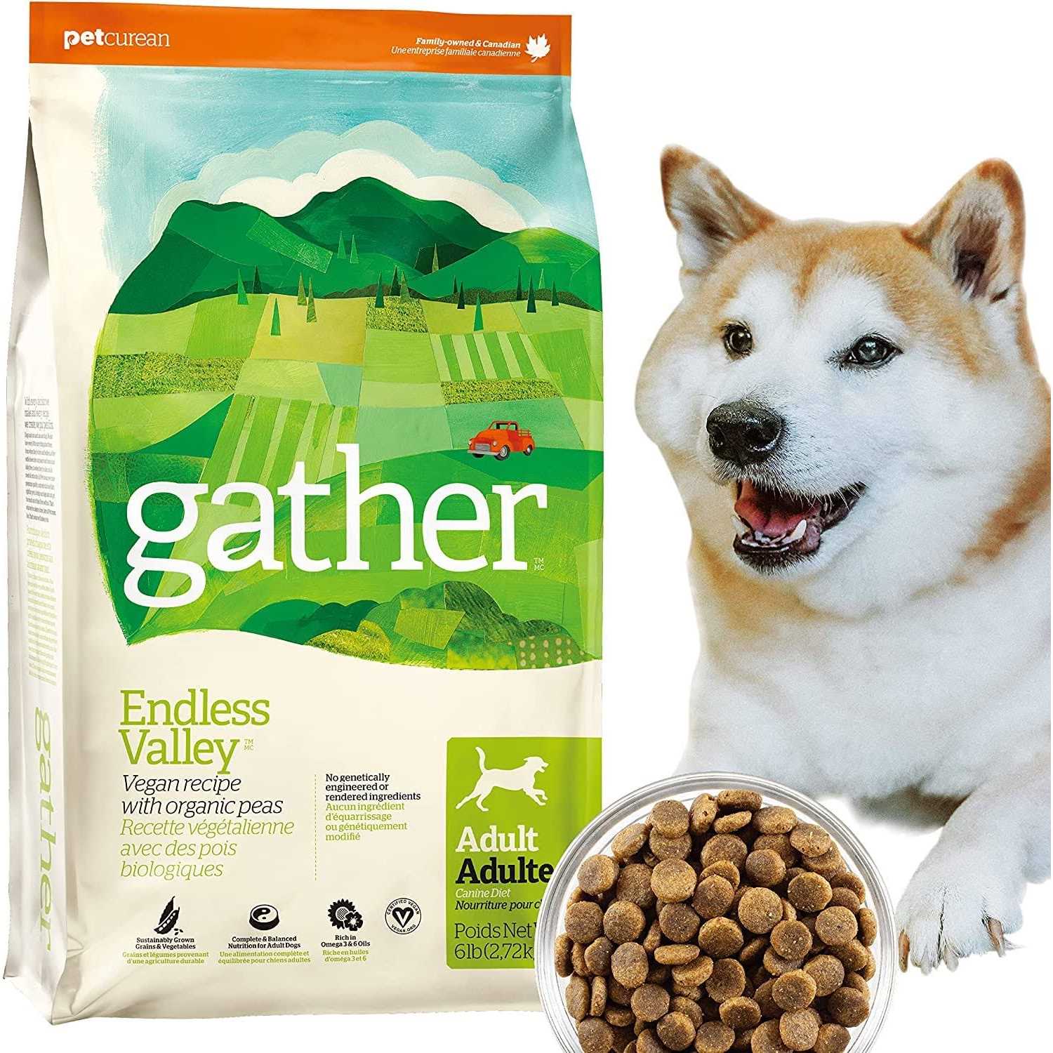 Gather Endless Valley Vegan Recipe with Organic Peas Adult Dry Dog Food - Pet Supplies online store