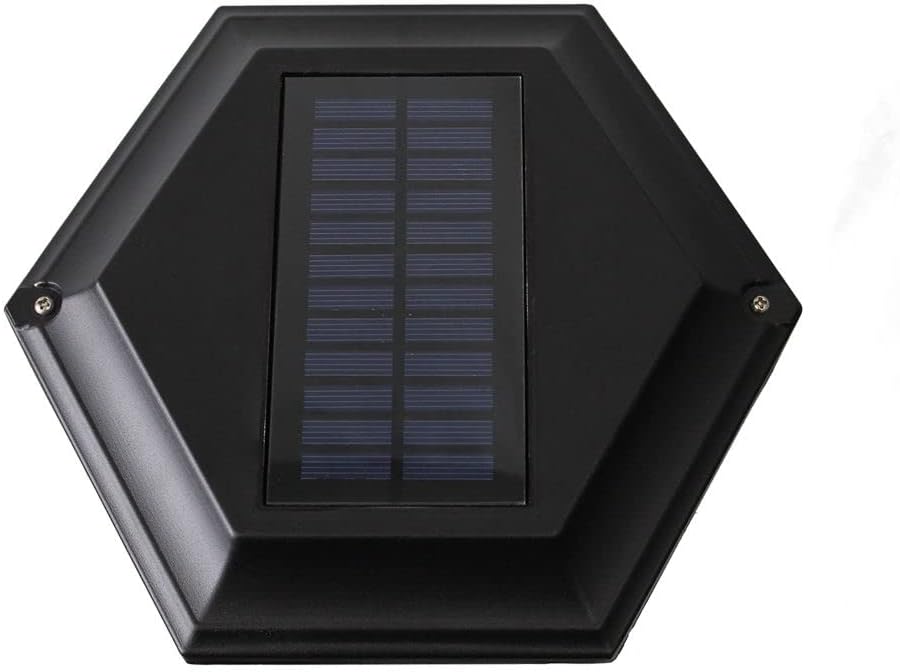 Sun-Ray Abigail Solar Lamp Post with Planter in Black