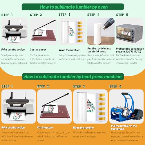 Joyclub Sublimation Tumblers Blanks 20 oz 10 Pack Skinny Straight Tumblers Bulk Stainless Steel Insulated Sublimation Cups with Lid and Straw, Gift Box