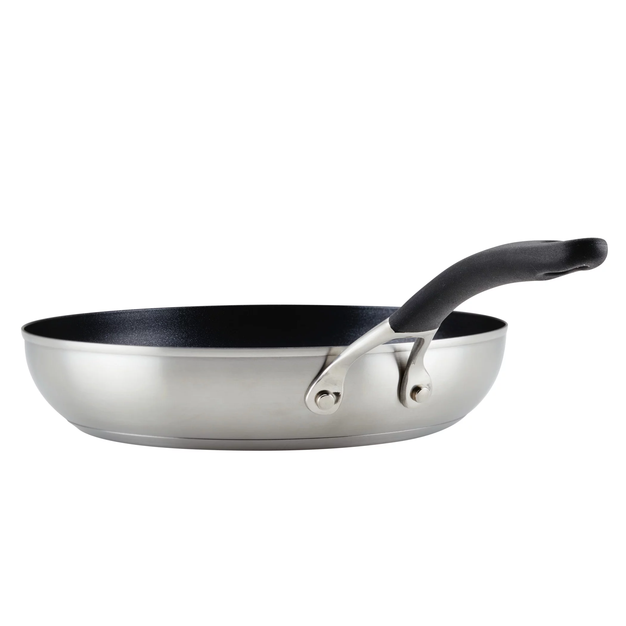 Circulon SteelShield 10.25 inch Stainless Steel Skillet, Silver