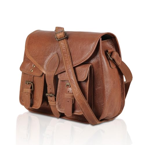 14 Inch Leather Purse Women Shoulder Bag Crossbody Satchel Ladies Tote Travel Purse Genuine Leather