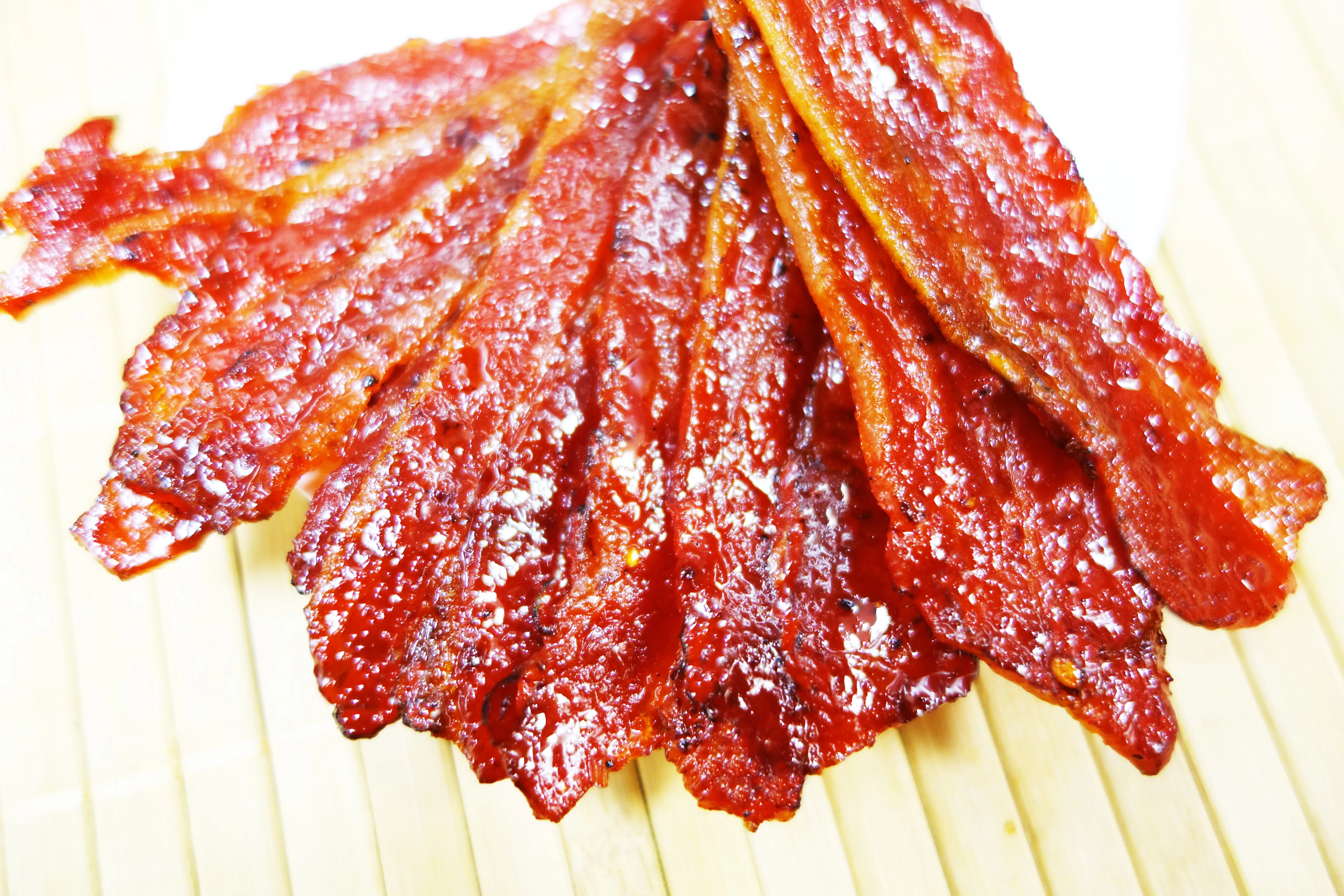Singapore-Style Fire-Grilled Bacon Jerky (Spicy Flavor 8 oz.) *Grilled Fresh to Your Order *Shipped the Same Day - L.A. Times 