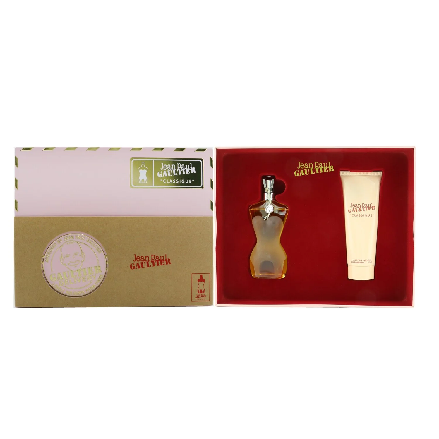 Jean Paul Gaultier Classique Coffret: Eau De Toilette Spray 50ml/1.7oz + Perfumed Body Lotion 75ml/2.5oz  2pcs