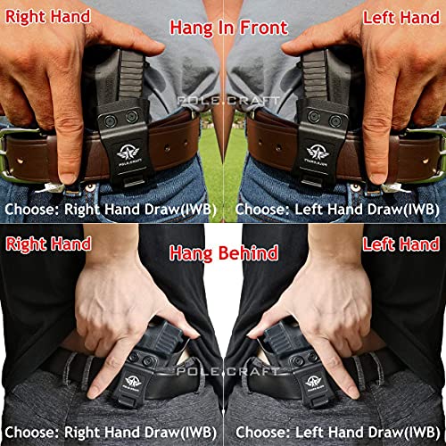 M&P Shield 9MM Holster IWB Kydex Holster Fit: Smith & Wesson M&P Shield Plus / M2.0 / M1.0-9mm/.40 S&W 3.1