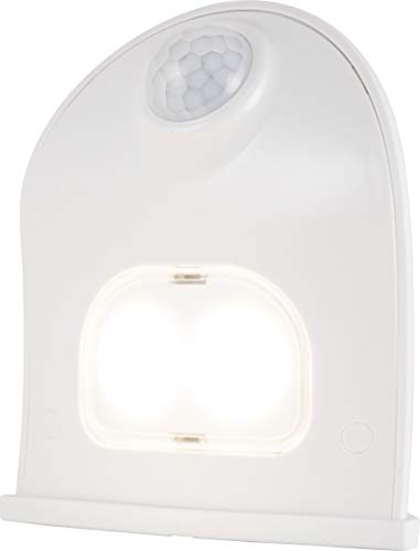Energizer LED Motion-Activated Security Light, Battery Operated, 40 Lumens, Wireless, Indoor/Outdoor, Over-The-Door, Ideal for Entryway, Porch, Patio, Basement, Shed, Garage, 38184